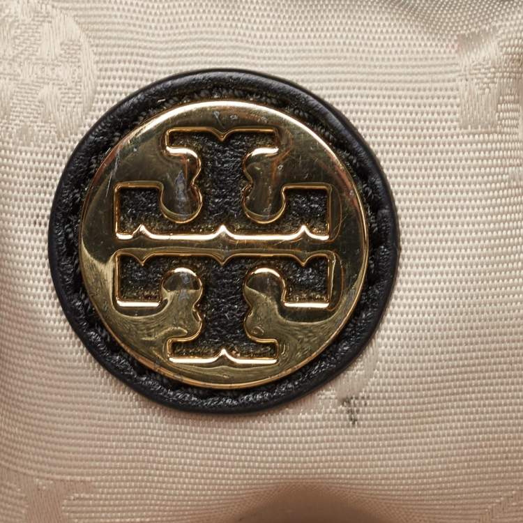 Pre Owned Tory Burch Black Leather Amanda Foldover Crossbody Bag