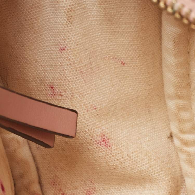 Pre Owned Tory Burch Pink Leather Kira Camera Crossbody Bag