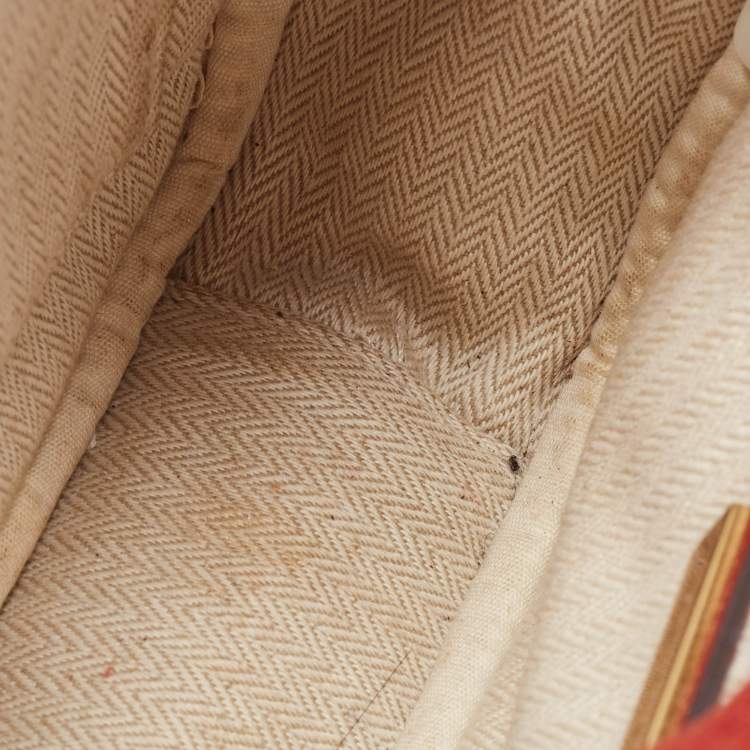 Pre Owned Tory Burch Red Leather Kira Camera Crossbody Bag