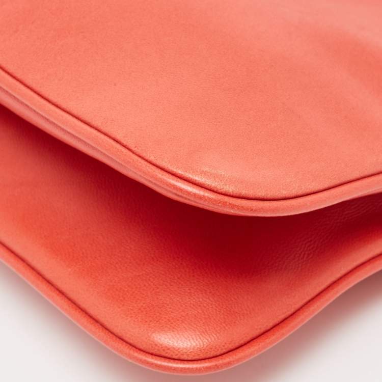 Pre Owned Tory Burch Red Studded Leather Crossbody Bag