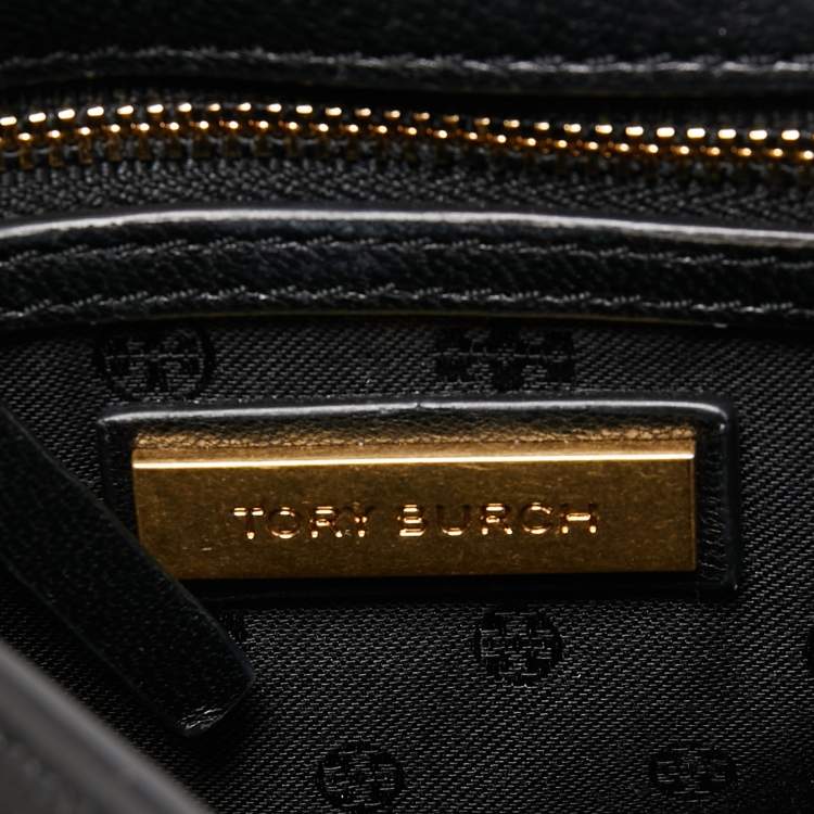 Pre Owned Tory Burch Black Leather Mini Alexa Crossbody Bag