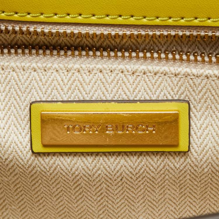 Pre Owned Tory Burch Multicolor Canvas and Leather Britten Shoulder Bag