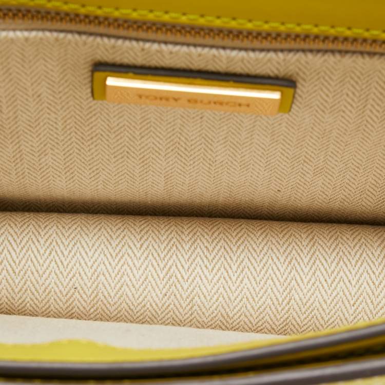 Pre Owned Tory Burch Multicolor Canvas and Leather Britten Shoulder Bag