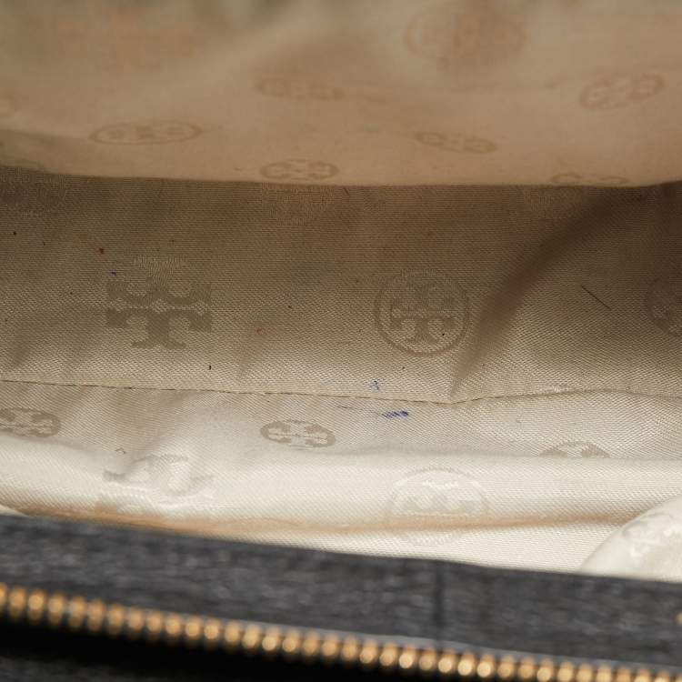 Pre Owned Tory Burch Black Leather Amanda Tote