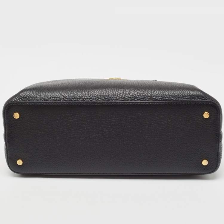 Pre Owned Tory Burch Black Leather Small Britten Satchel