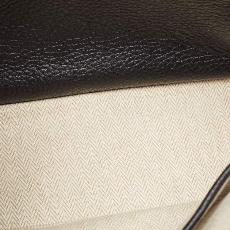 Pre Owned Tory Burch Black Leather Small Britten Satchel