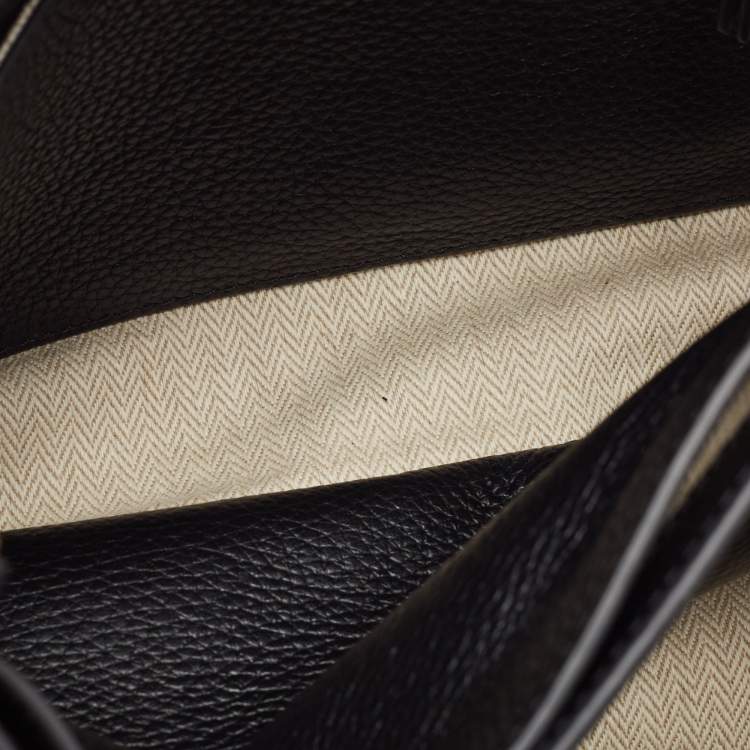 Pre Owned Tory Burch Black Leather Small Britten Satchel