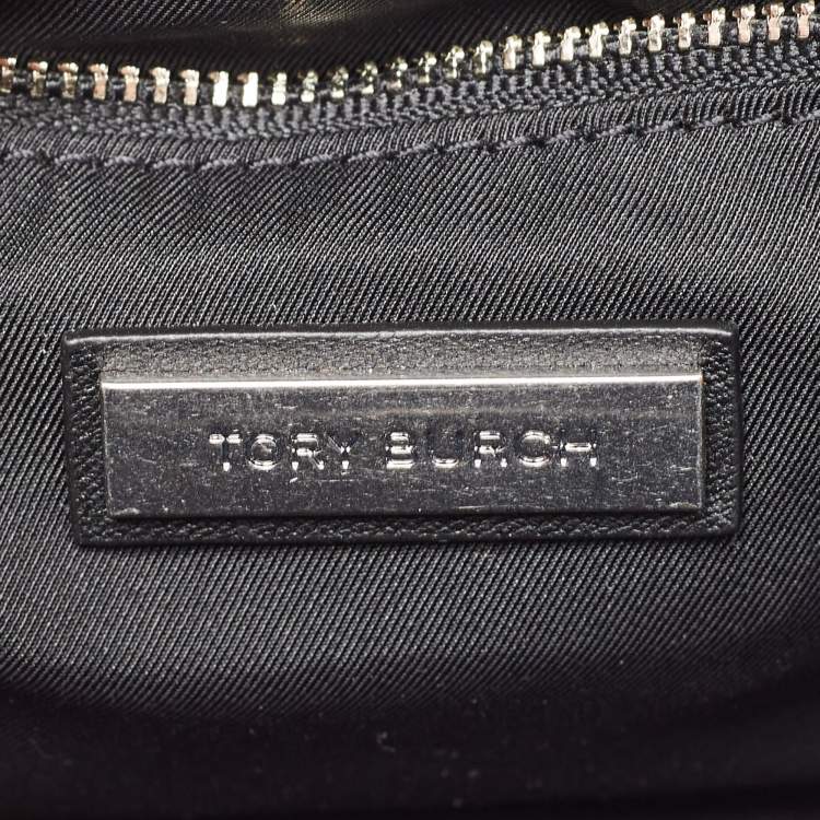 Pre Owned Tory Burch Multicolor Leather and Tweed Fleming Shoulder Bag