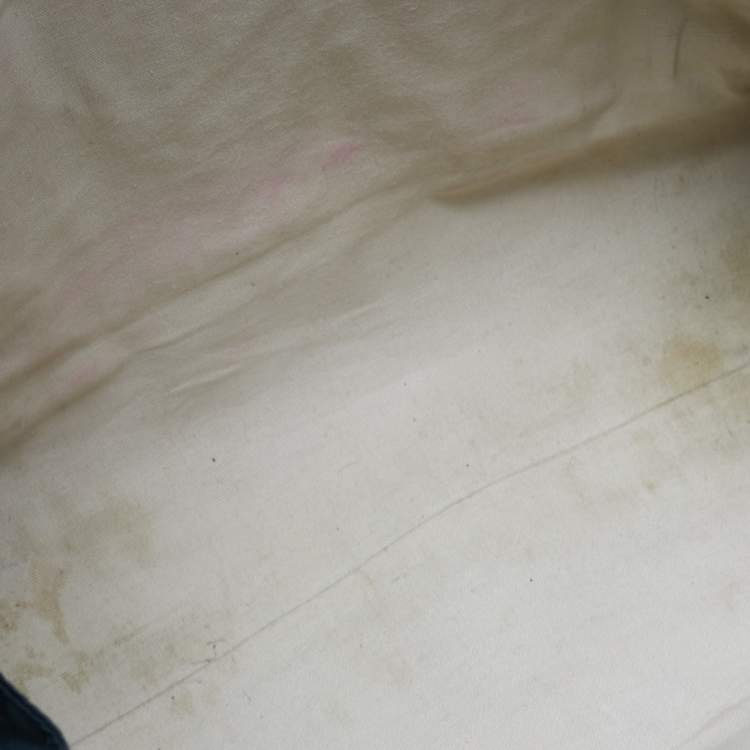 Pre Owned Tory Burch Black Patent Leather and Nylon Large Ella Tote