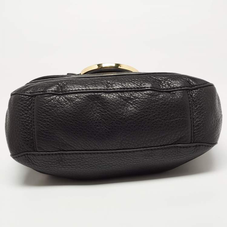 Pre Owned Tory Burch Black Leather Amanda Shoulder Bag