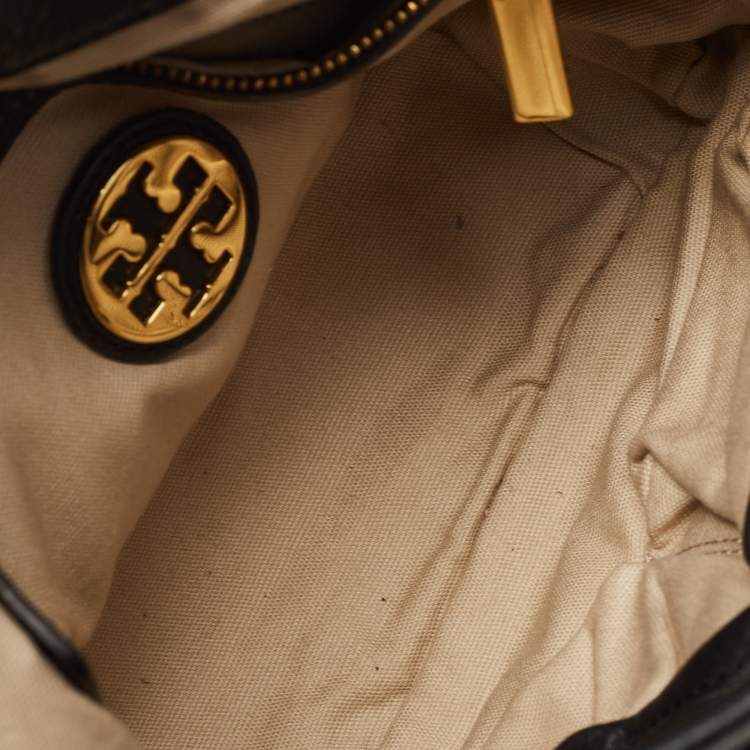 Pre Owned Tory Burch Black Leather Amanda Shoulder Bag