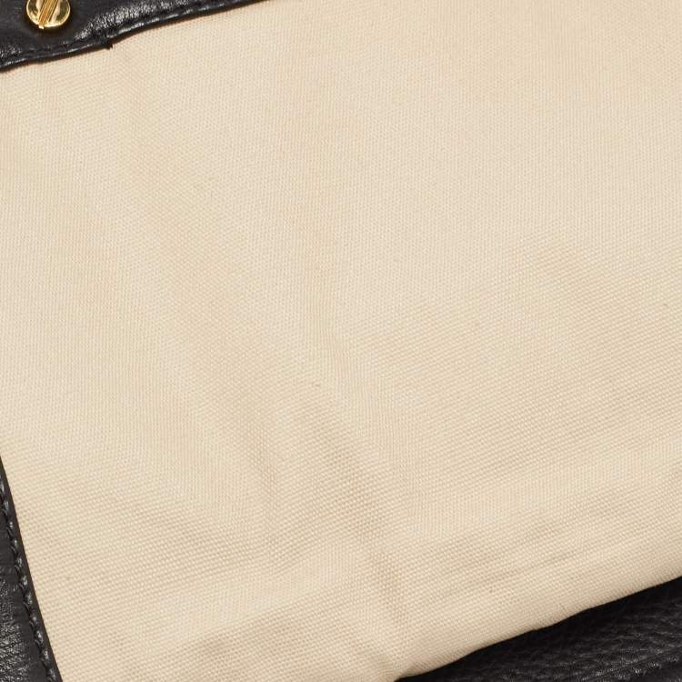 Pre Owned Tory Burch Black Leather Amanda Shoulder Bag