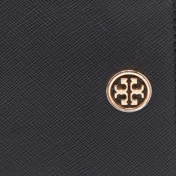 Pre Owned Tory Burch Black Leather Robinson Bifold Wallet
