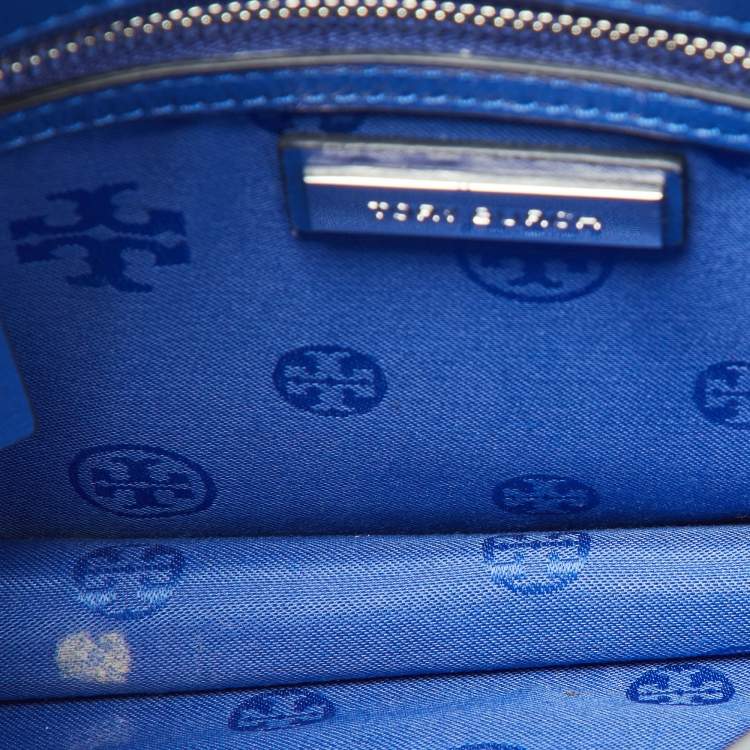 Pre Owned Tory Burch Blue Leather Alexa Shoulder Bag