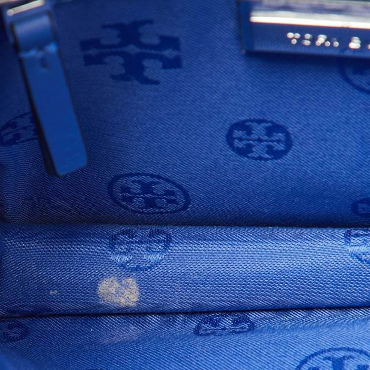 Pre Owned Tory Burch Blue Leather Alexa Shoulder Bag
