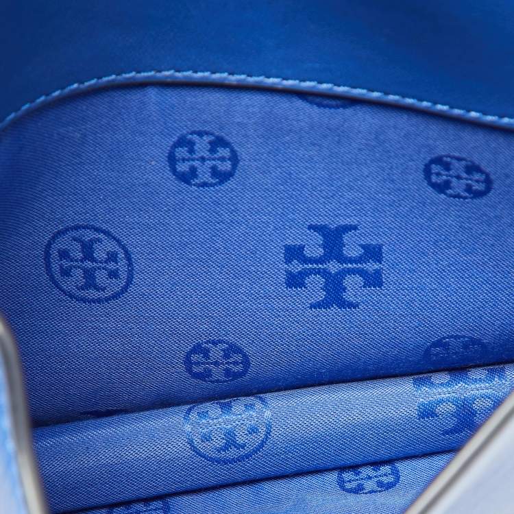 Pre Owned Tory Burch Blue Leather Alexa Shoulder Bag