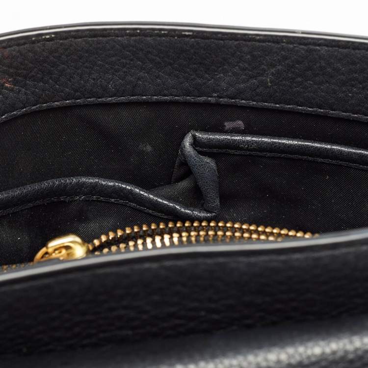 Pre Owned Tory Burch Black Leather Chelsea Shoulder Bag
