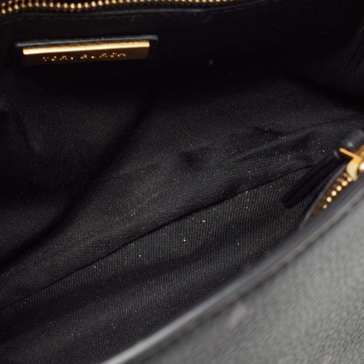 Pre Owned Tory Burch Black Leather Chelsea Shoulder Bag