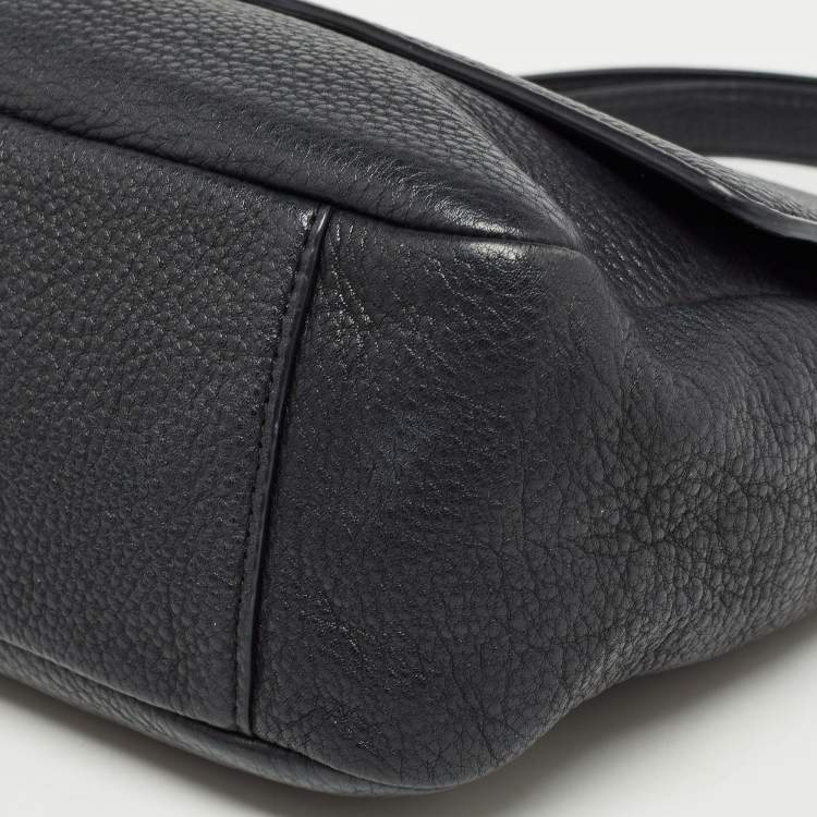 Pre Owned Tory Burch Black Leather Chelsea Shoulder Bag