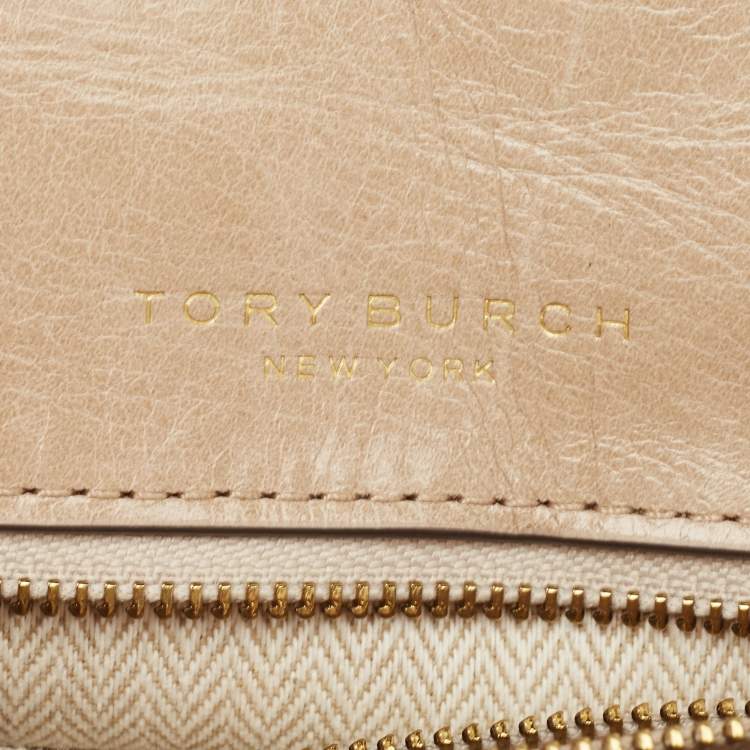 Pre Owned Tory Burch Multicolor Quilted Glazed Leather Willa Shoulder Bag