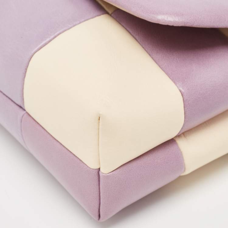 Pre Owned Tory Burch Multicolor Quilted Glazed Leather Willa Shoulder Bag