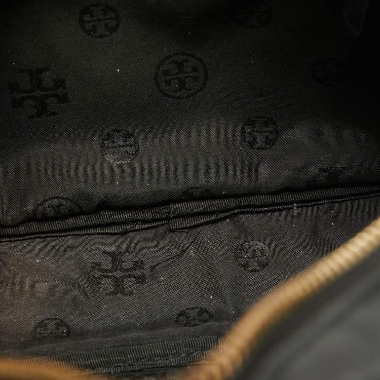 Pre Owned Tory Burch Black Leather Alexa Camera Crossbody Bag