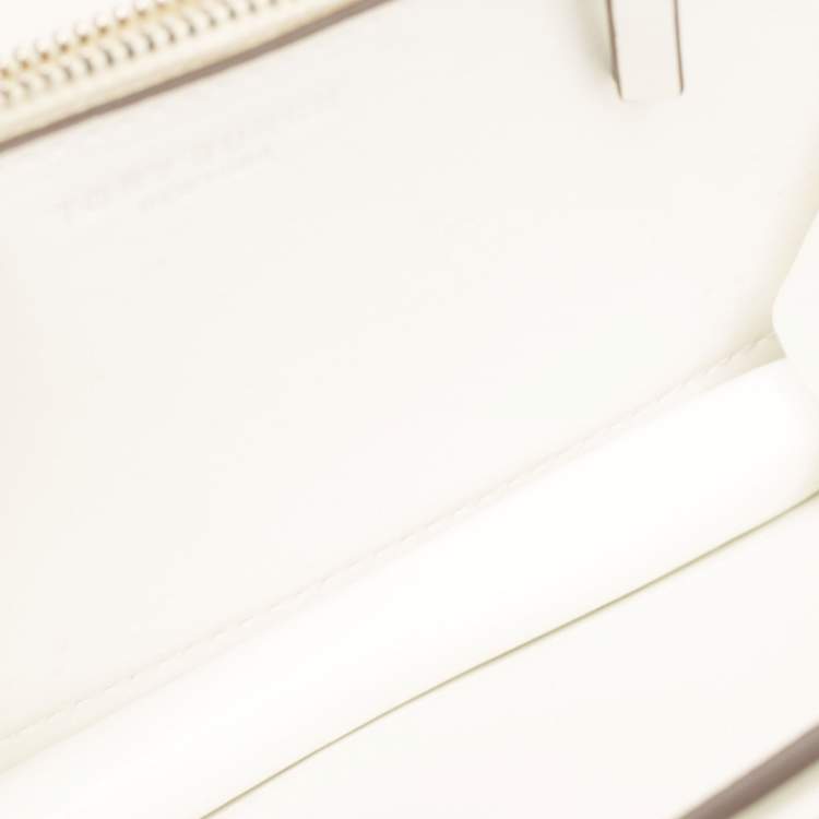 Pre Owned Tory Burch Beige Lizard Embossed Leather Small Eleanor Shoulder Bag