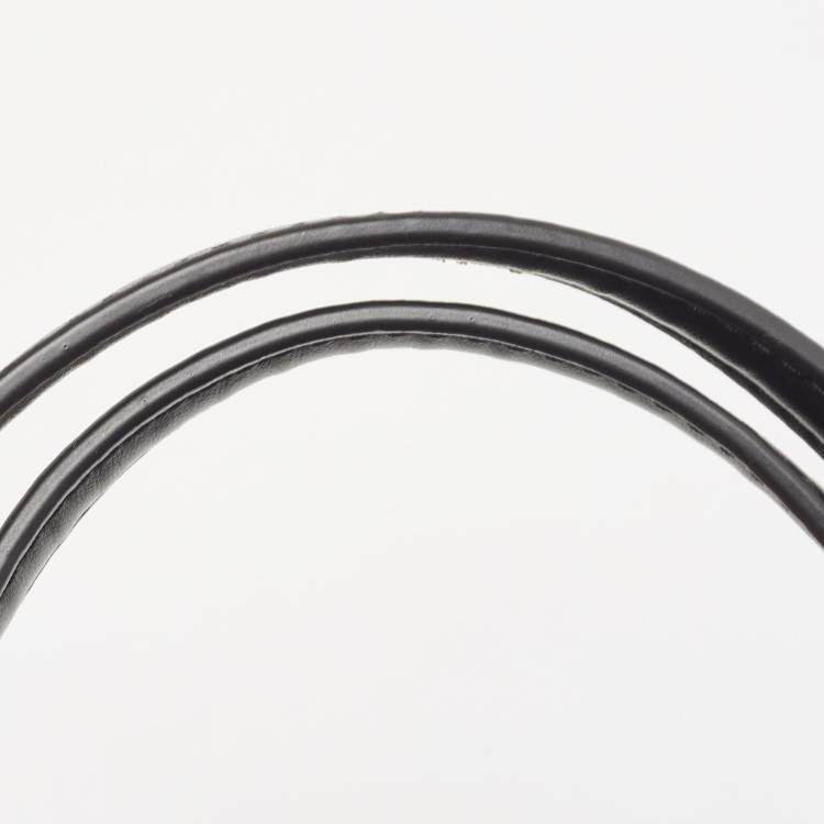 Pre Owned Tory Burch Black Nylon and Leather Medium Ella Tote