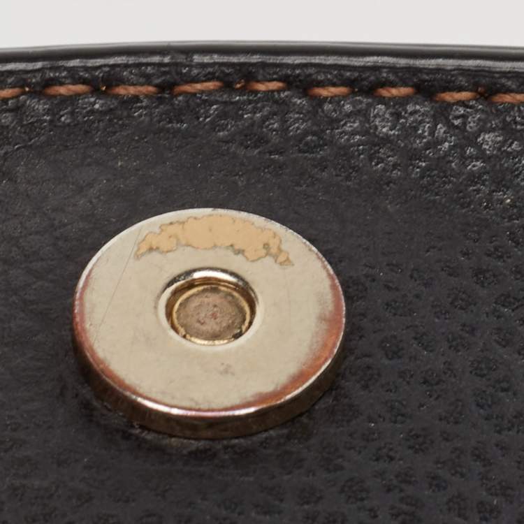 Pre Owned Tory Burch Black Leather Walker Tote