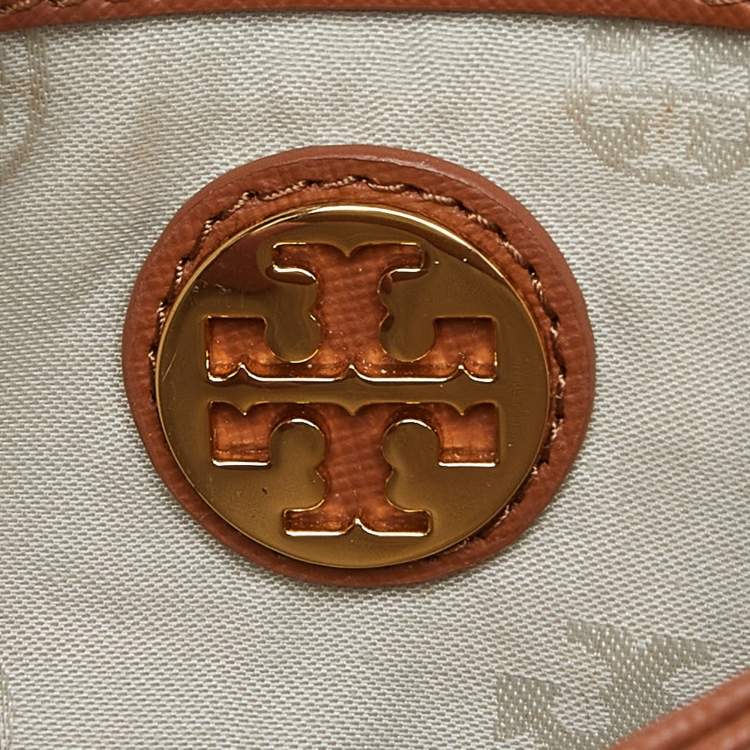 Pre Owned Tory Burch Brown Leather Robinson Chain Shoulder Bag
