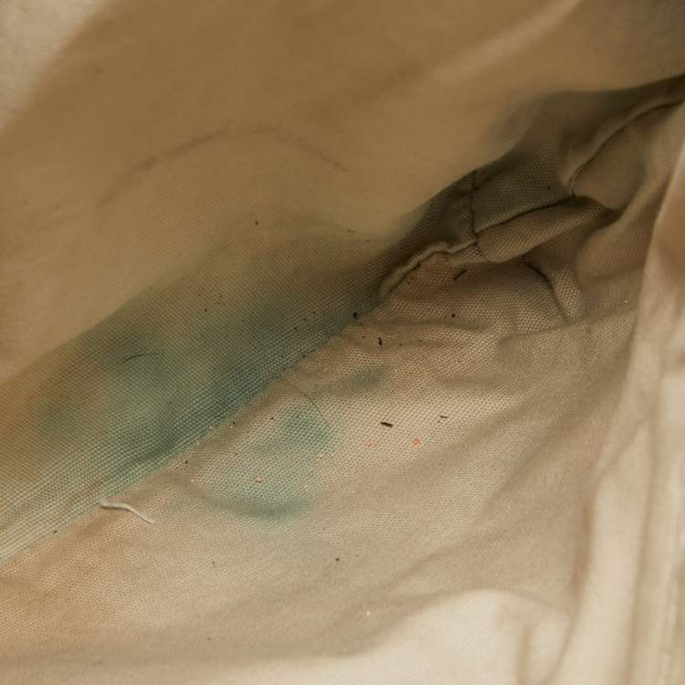 Pre Owned Tory Burch Black Crinkled Patent Leather Embossed Tote