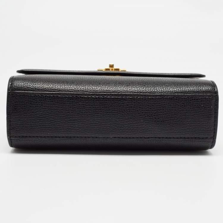 Pre Owned Tory Burch Black Leather Kira Crossbody Bag