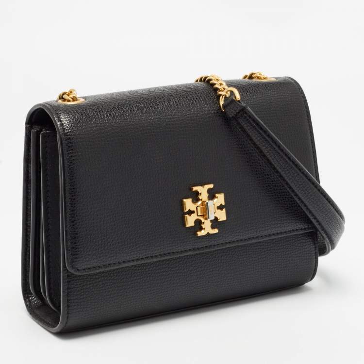 Pre Owned Tory Burch Black Leather Kira Crossbody Bag