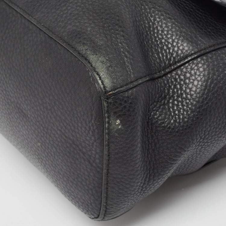 Pre Owned Tory Burch Black Leather Clara Satchel