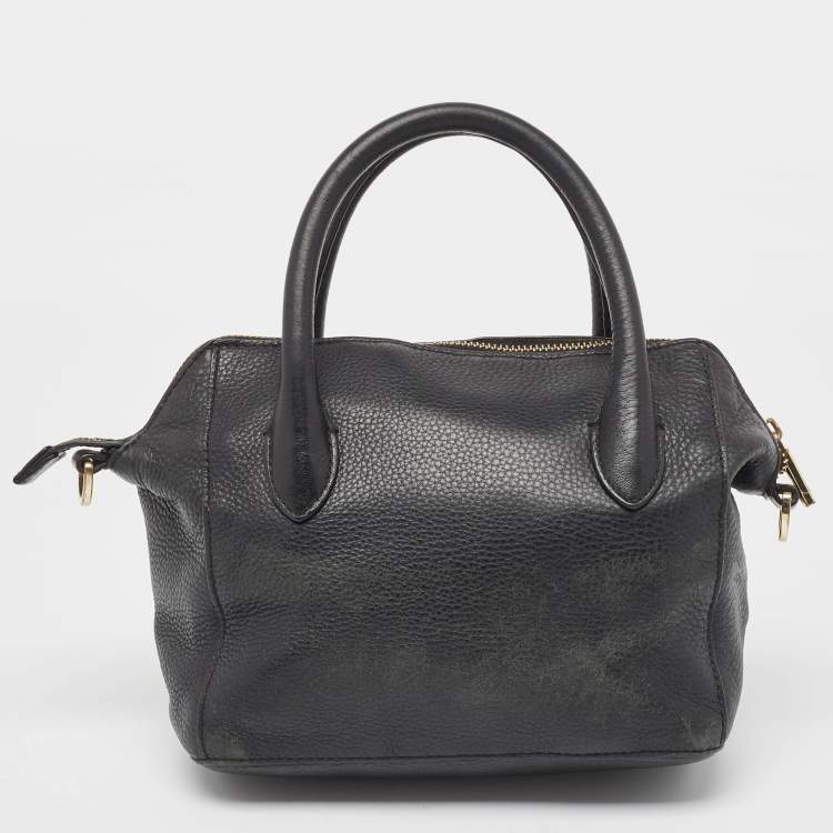 Pre Owned Tory Burch Black Leather Clara Satchel