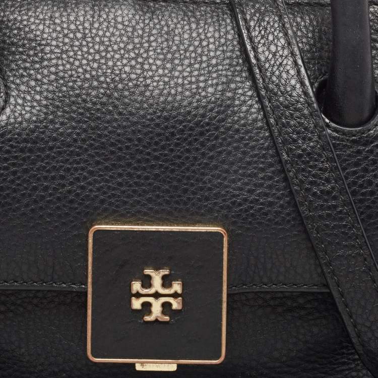 Pre Owned Tory Burch Black Leather Clara Satchel