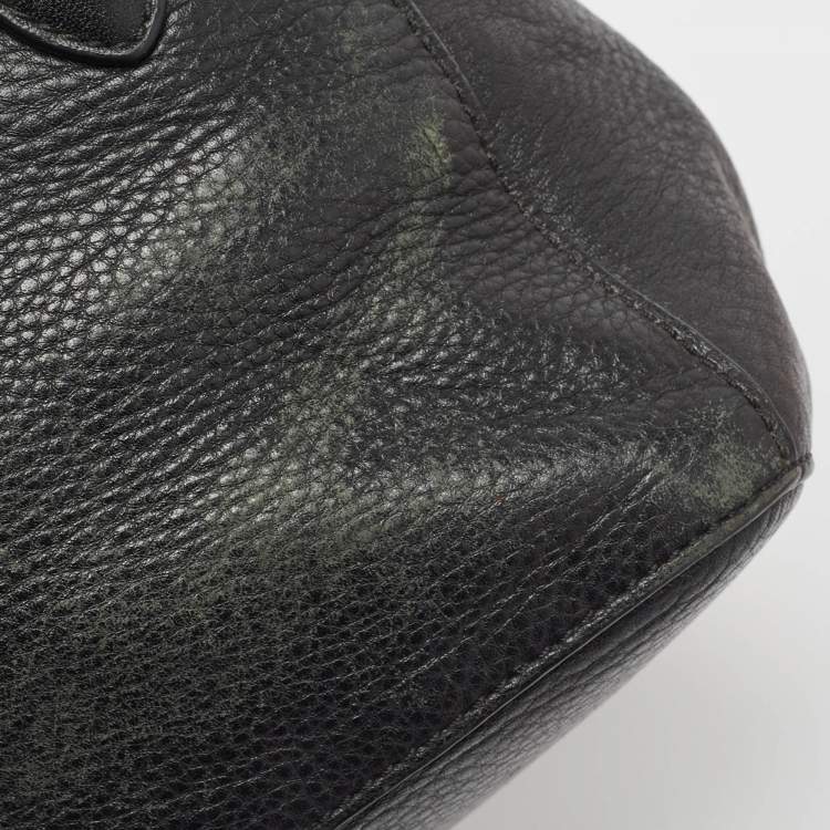 Pre Owned Tory Burch Black Leather Clara Satchel