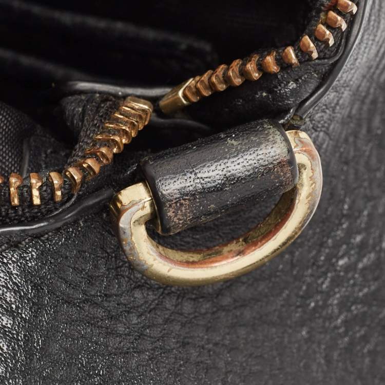 Pre Owned Tory Burch Black Leather Clara Satchel