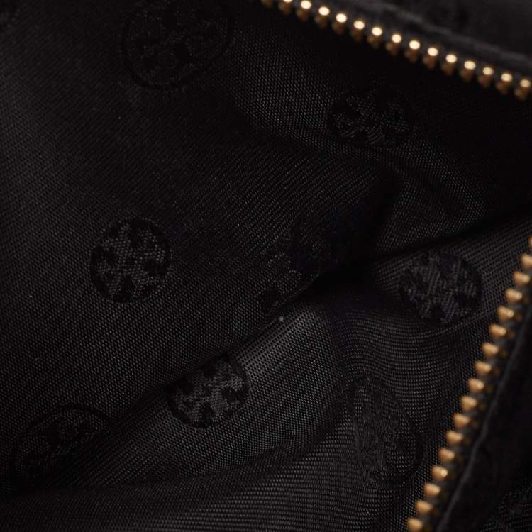Pre Owned Tory Burch Black Leather Clara Satchel
