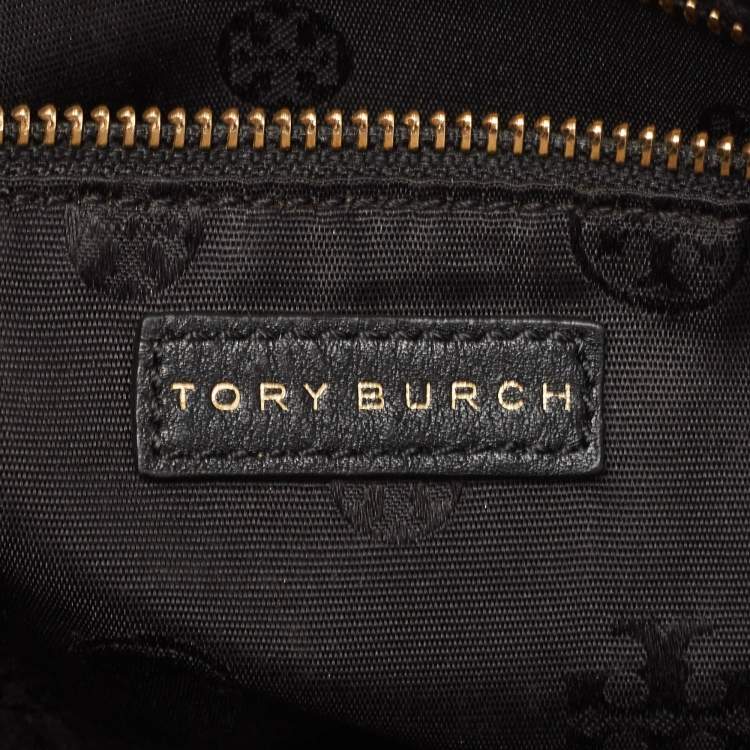 Pre Owned Tory Burch Black Leather Clara Satchel