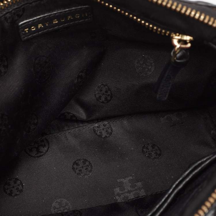 Pre Owned Tory Burch Black Leather Clara Satchel