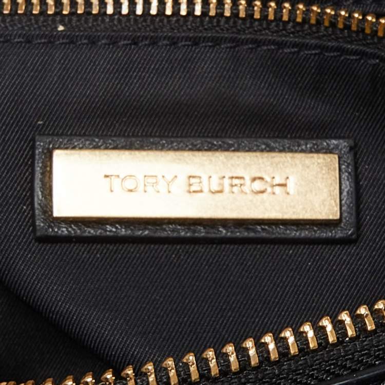 Pre Owned Tory Burch Black Leather Fleming Soft Shoulder Bag