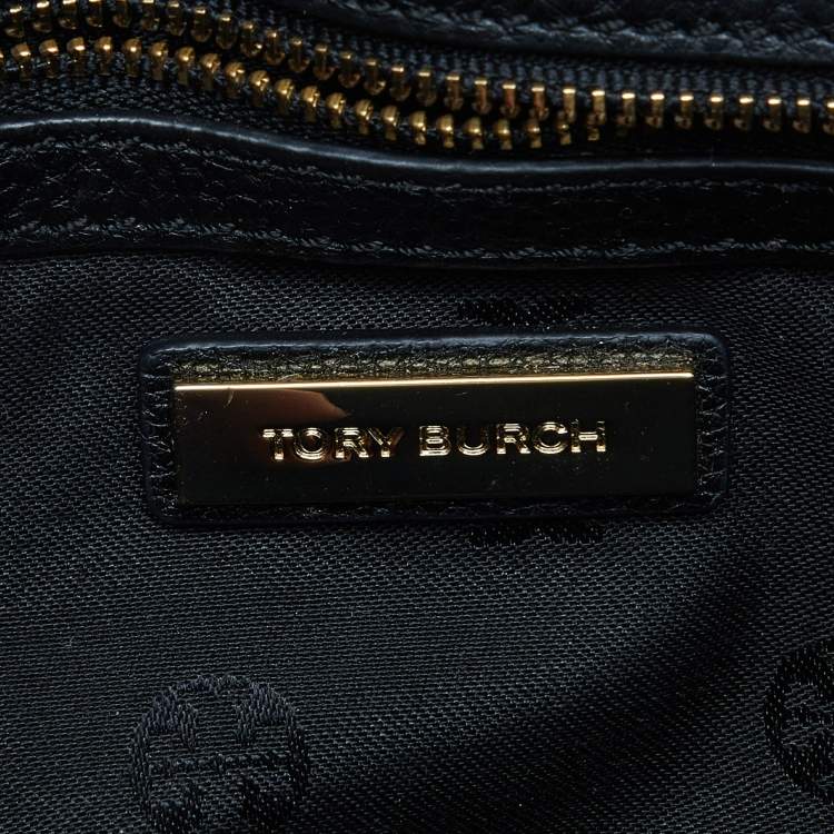 Pre Owned Tory Burch Brown/Black Printed Fur and Leather Kira Envelope Flap Chain Bag