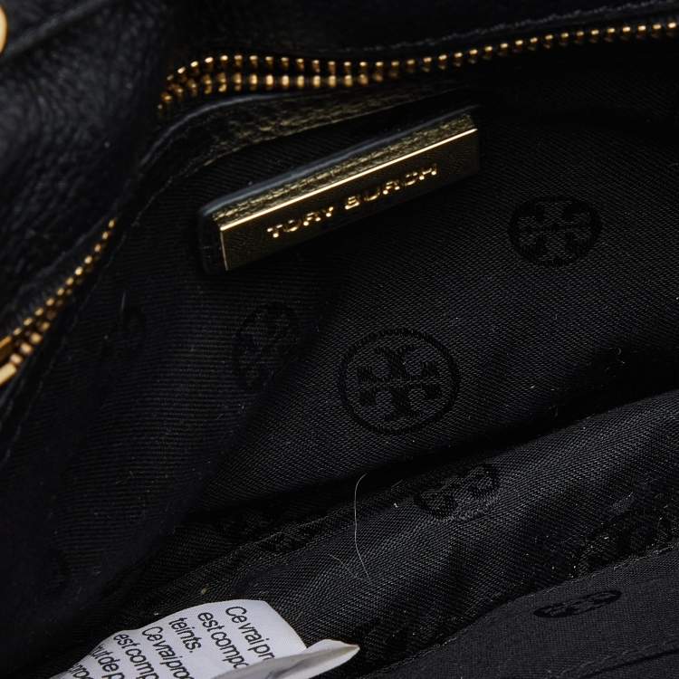 Pre Owned Tory Burch Brown/Black Printed Fur and Leather Kira Envelope Flap Chain Bag