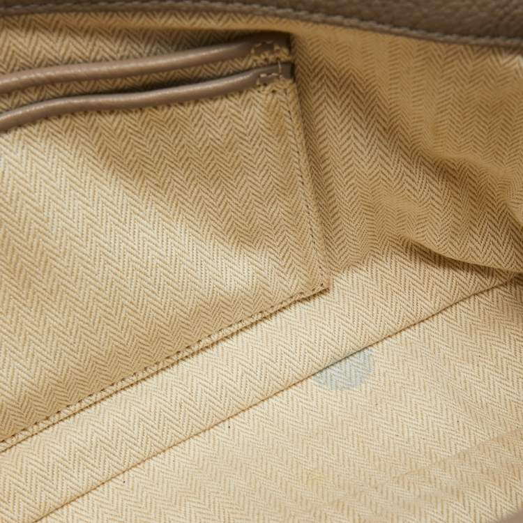 Pre Owned Tory Burch Grey Leather Kira Flap Shoulder Bag