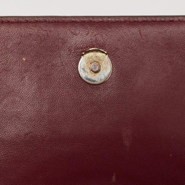 Pre Owned Tory Burch Red Leather Small Fleming Shoulder Bag