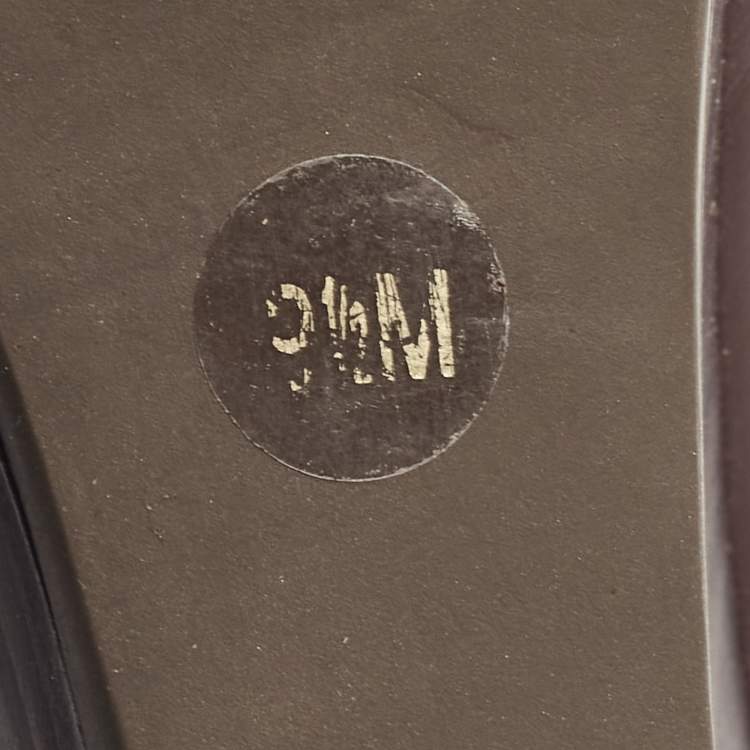 مملوكة مسبقًا Tory Burch Burgundy Leather Wedge Pumps Size 40