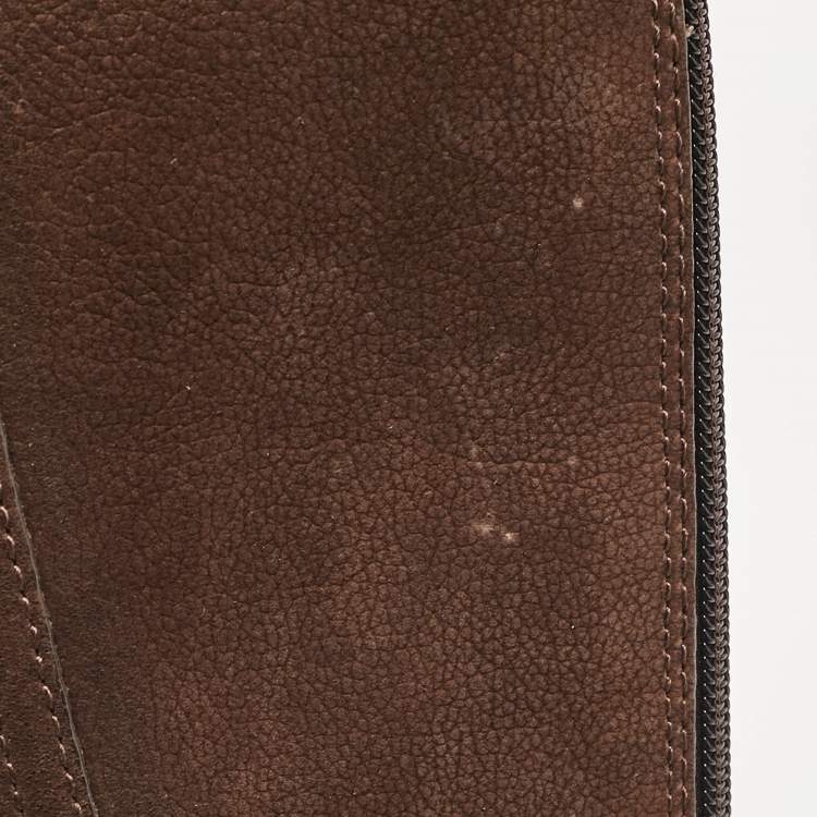 Pre Owned Tory Burch Brown Leather Over The Knee Boots Size 35.5