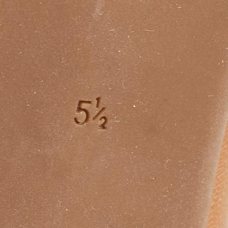 Pre Owned Tory Burch Brown Leather Benton 2 Pumps Size 36