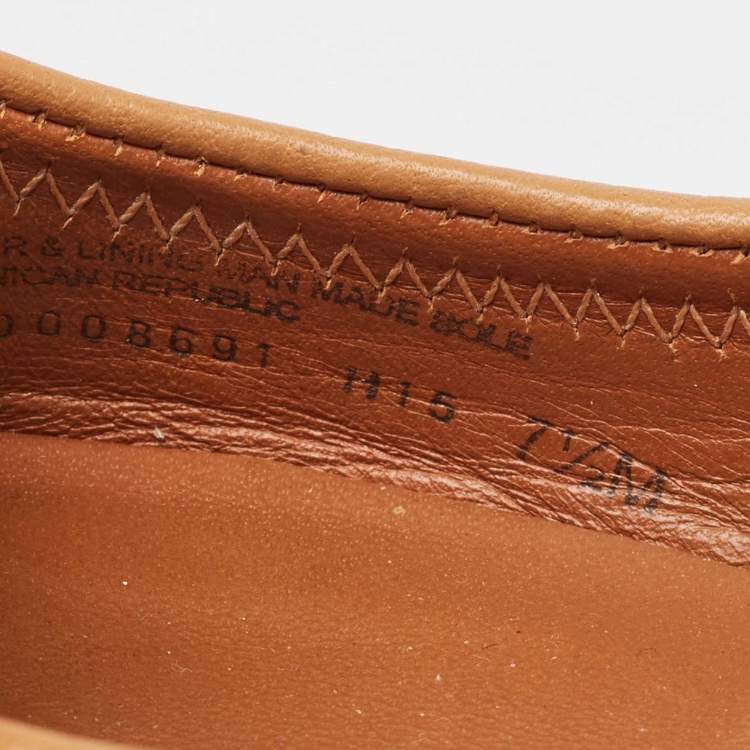 مملوكة مسبقًا Tory Burch Brown Leather Reva Ballet Flats Size 38
